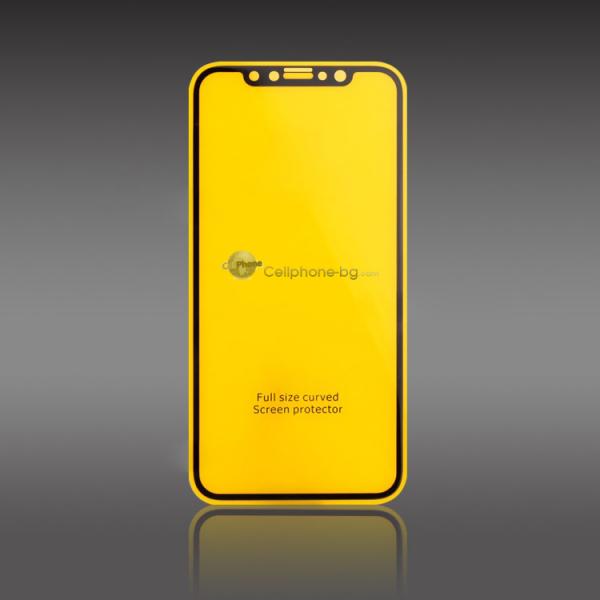Full Glue Gorilla Стъклен screen protector /Черен/ за Nokia 7 Plus